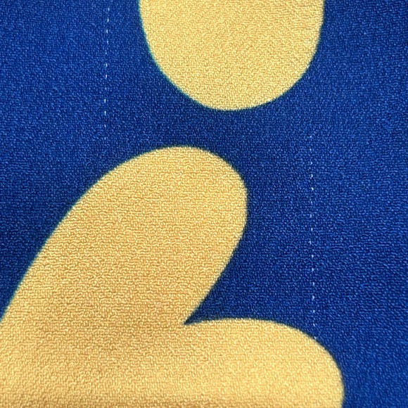 ModCloth sleeveless tank with neck bow. Size S. Navy with pop art yellow daisy - Picture 11 of 14